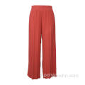 Pantalon large en rayonne froissée Femme Pantalons